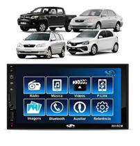 Kit Multimídia Corolla Hilux Etios 7 Polegadas MP5 Rádio Bt USB Espelhamento
