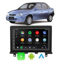 Kit Multimidia Corsa 1995 96 97 98 99 A 12 13 14 15 16 7" Android Auto CarPlay Voz Google Siri Tv Online Bluetooth