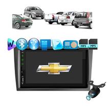 Kit Multimídia Corsa Montana Vectra Meriva Mold Preta Mp5 2din Bt Usb Fm Leitor SD