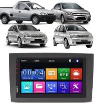 Kit Multimídia Corsa Montana Vectra Meriva Mp5 2din Bt Usb Fm Leitor SD