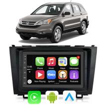 Kit Multimidia Crv 2007 2008 2009 2010 2011 7" Android Auto CarPlay Voz Google Siri Tv Online Bluetooth