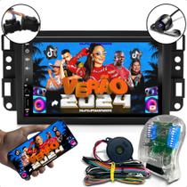 kit multimidia espelhamento moldura pra captiva + chicote especifico plug and play e interface