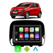 Kit Multimidia Fiat Mobi 2017 2018 2019 2020 2021 2022 7" Android Auto CarPlay Voz Google Tv Online