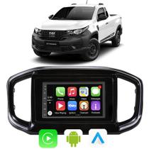 Kit Multimidia Fiat Strada 20222023 7" CarPlay Android Auto Google Voz Siri Espelhamento Tv Online