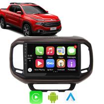 Kit Multimídia Fiat Toro 2016 17 18 19 20 21 22 2023 9" Android Auto CarPlay GPS TV Online Spotify Waze