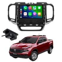 Kit Multimidia Fiat Toro Android 13.0 GPS Moldura Câmera