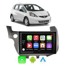 Kit Multimidia Fit 2009 10 11 12 13 2014 9" CarPlay Android Auto Google Assistente e Siri