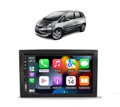 Kit Multimídia Fit LXL DX 2009 / 2014 CarPlay AndroidAuto 7 Pol USB BT FM 708BR Roadstar Kit Multimídia Fit LXL DX 2009 / 2014 CarPlay AndroidAuto 7 Pol USB BT FM 708BR Roadstar