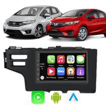 Kit Multimidia Fit WRV 2015 16 17 18 19 20 2021 7" Android Auto CarPlay Voz Google Siri Tv Online Bluetooth