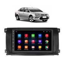 Kit Multimídia Focus 2009 / 2013 Moldura Preta 7 Pol Android Carplay 2/32GB - 701KC First Option