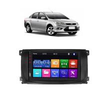 Kit Multimídia Focus 2009 / 2013 Moldura Preta Mp5 2din Bt Usb Fm Leitor SD