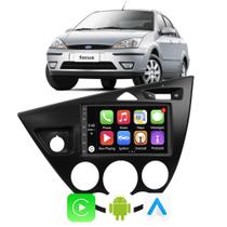 Kit Multimidia Ford Focus 2001 02 03 04 05 06 07 08 7" Android Auto CarPlay Voz Google Siri Tv Bluetooth - E-Carplay
