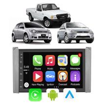 Kit Multimidia Ford Ka Focus Escort Ranger F-250 7" CarPlay Android Auto Voz Google Siri Tv Online - E-Carplay