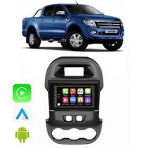 Kit Multimidia Ford Ranger 2012 2013 2014 2015 2016 7" CarPlay Android Auto Bluetooth Tv Online - E-Carplay