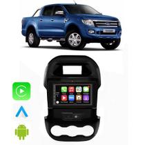 Kit Multimidia Ford Ranger 2012 2013 2014 2015 2016 7" CarPlay Android Auto Google Voz Siri Wifi