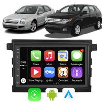 Kit Multimidia Fusion 2006 07 08 2009 Edge 2008 09 10 2011 7" Android-Auto/CarPlay Voz Google Siri Tv Bluetooth