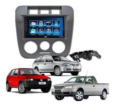 Kit Multimídia Gol Parati Saveiro G4 2005 / 2014 Mold Grafite Mp5 2din Bt Usb Fm Leitor SD