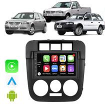 Kit Multimidia Gol Parati Saveiro G4 7" CarPlay Android Auto Voz Google Siri Tv Online Bluetooth Gps Integrado