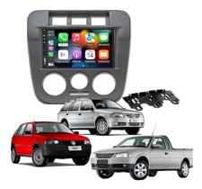 Kit Multimídia Gol Parati Saveiro G4 Mold Grafite CarPlay AndroidAuto Sem Fo - 8100 First Option Kit Multimídia Gol Parati Saveiro G4 Mold Grafite CarPlay AndroidAuto Sem Fo - 8100 First Option