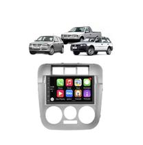 Kit Multimídia Gol Parati Saveiro G4 Mold Prata CarPlay AndroidAuto 7 Pol Sem Fio 8100 First Option