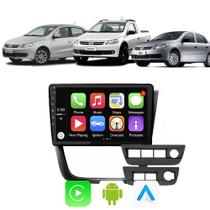 Kit Multimidia Gol Saveiro Voyage G5 2008 2009 2010 2011 2012 9" Pol Android-Auto/Carplay Gps Integrado TV Online