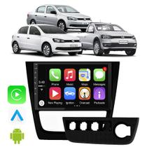 Kit Multimidia Gol Saveiro Voyage G6 2012 2014 2015 2016 9" CarPlay Android Auto Google Assistente Waze Tv Online