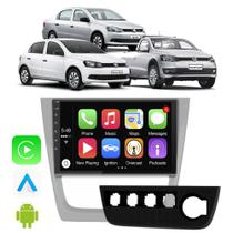 Kit Multimidia Gol Saveiro Voyage G6 2012 2014 2015 2016 9" CarPlay Android Auto Google Assistente Waze Tv Online