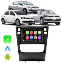 Kit Multimidia Gol Voyage G6 Saveiro G6 2013 14 15 2016 7" CarPlay Android Auto Voz Google Siri Tv - E-Carplay