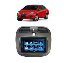 Kit Multimídia Grand Siena 2012 / 2019 Mold Champanhe MP5 FM BT USB - 7830 First Option