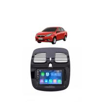 Kit Multimídia Grand Siena 2012 / 2019 Mold Graf 7 Pol CarPlay AndroidAuto - 7810HCPAA First Option