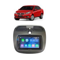 Kit Multimídia Grand Siena Mold Champanhe 2012 / 2019 7 Pol CarPlay AndroidAuto - 7810HCPAA FirstOption Kit Multimídia Grand Siena Mold Champanhe 2012 / 2019 7 Pol CarPlay AndroidAuto - 7810HCPAA FirstOption