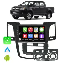 Kit Multimidia HIlux 2006 2007 2008 Ar Analógico e Digital 9 Polegadas CarPlay Android Auto Google Assistente Gps Kit Multimidia HIlux 2006 2007 2008 Ar Analógico e Digital 9 Polegadas CarPlay Android Auto Google Assistente Gps