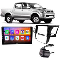 Kit multimidia hilux 9" 2012 a 2015 2gb ram/ 32gb android auto / carplay quadcore com camera de ré