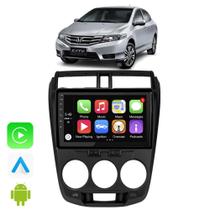 Kit Multimidia Honda City 2009 10 11 12 13 2014 9" CarPlay Android Auto Bluetooth Google Assistente e Siri