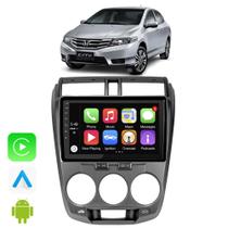 Kit Multimidia Honda City 2009 10 11 12 13 2014 9" CarPlay Android Auto Bluetooth Google Assistente e Siri - E-Carplay