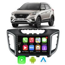 Kit Multimidia Honda Creta 2016 17 18 19 20 2021 9" Android Auto CarPlay Google Assistente e Siri
