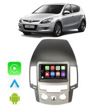 Kit Multimidia I30 2009 2010 2011 2012 7" Android Auto Carplay Voz Google Siri Tv Online Bluetooth