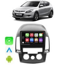Kit Multimidia I30 2009 2010 2011 2012 9 Polegadas CarPlay Android Auto Tv Online HD Bluetooth Play Stote Siri
