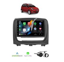 Kit Multimídia Idea 2013 / 2015 Mold Grafite 7 Pol CarPlay AndroidAuto USB BT FM - 708BR Roadstar