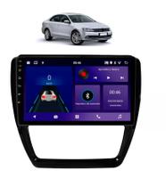 Kit Multimídia Jetta 2012 / 2017 10 Pol Android 2/32Gb Gps USB WiFi Rádio Bt - Vision 89101