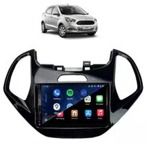 Kit Multimídia Ka 14 / 18 Mold Black 7 Pol CarPlay AndroidAuto USB Radio Bt - 8100 FirstOption