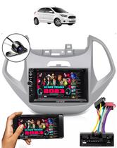 Kit Multimídia Ka 2014 / 2018 Mold Prata Carplay AndroidAuto USB BT FM 7810HCPAA FirstOption