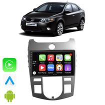 Kit Multimidia Kia Cerato 2009 2010 2011 2012 2013 9" CarPlay Android Auto Bluetooth Google Assistente e Siri - E-Carplay