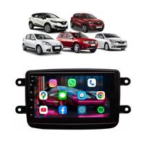 Kit Multimídia Kwid Intense Outside Android 7 Pol 2/32GB GPS Carplay - 701KC First Option