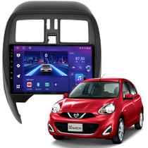Kit Multimídia March 2015 2019 Ar Analogico Android 9 Pol Carplay Gps 32GB 915BR ROADSTAR