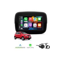 Kit Multimídia Mobi 2016 / 2025 7 Pol CarPlay AndroidAuto Sem Fio - First Option 8100