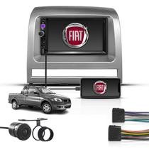 Kit Multimídia Mp5 2 Din 7" Bt Universal Espelha Fiat Strada