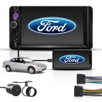Kit Multimídia Mp5 2 Din Bt Espelha Ford Focus 2001 a 2008 Kit Multimídia Mp5 2 Din Bt Espelha Ford Focus 2001 a 2008