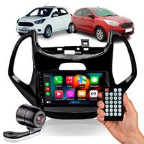 Kit Multimidia MP5 2DIN 7" Full Touch HT-3827CA CarPlay Android S/Fio BT USB SD AUX + Moldura Painel + Câmera Universal Kit Multimidia MP5 2DIN 7" Full Touch HT-3827CA CarPlay Android S/Fio BT USB SD AUX + Moldura Painel + Câmera Universal