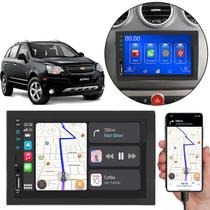 Kit Multimídia Mp5 Captiva 2008-2017 7 Pol Carplay Android Auto + Câmera